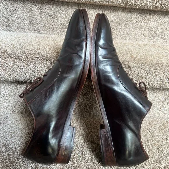 Gucci Men's Brown Leather Lace Ups Oxfords